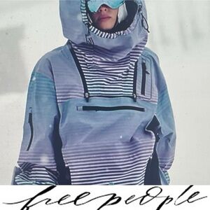 Free People Blizzard Bliss Printed Pullover Jacket❤️ NWOT Size Small